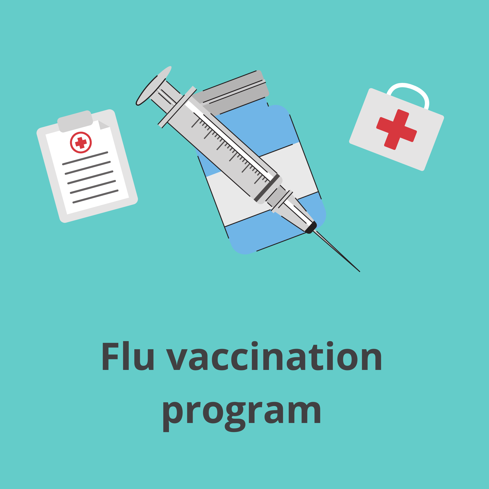 news image, flu vaccination program