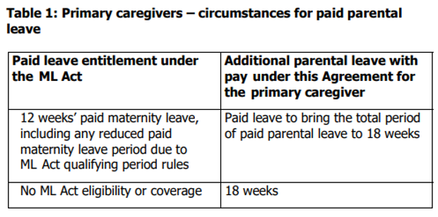 primary caregivers 